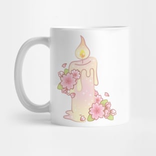 Magical Sakura Cherry Blossoms Floral Candle Stick Mug